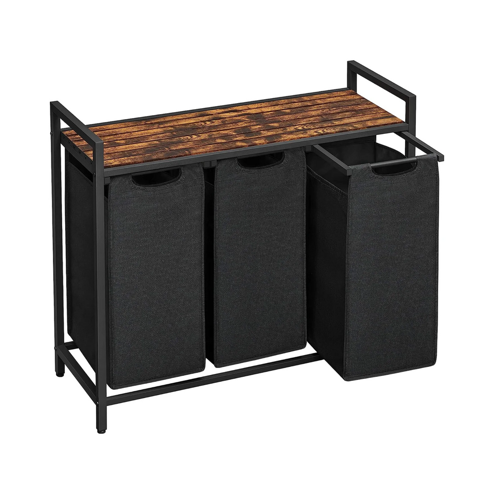 Laundry Basket with 3 Removable Liner Bags - Karrari