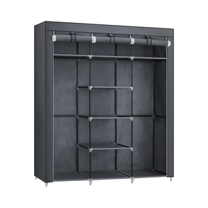 Bedroom Canvas Wardrobe Organizer – Gray - Karrari