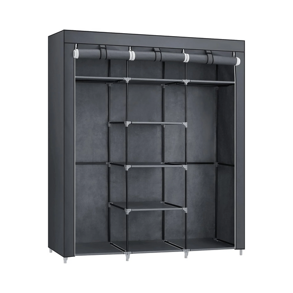 Bedroom Canvas Wardrobe Organizer – Gray - Karrari