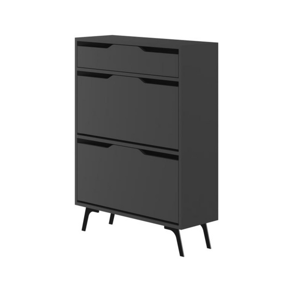 ASTA Shoe Cabinet – Anthracite Finish - Karrari