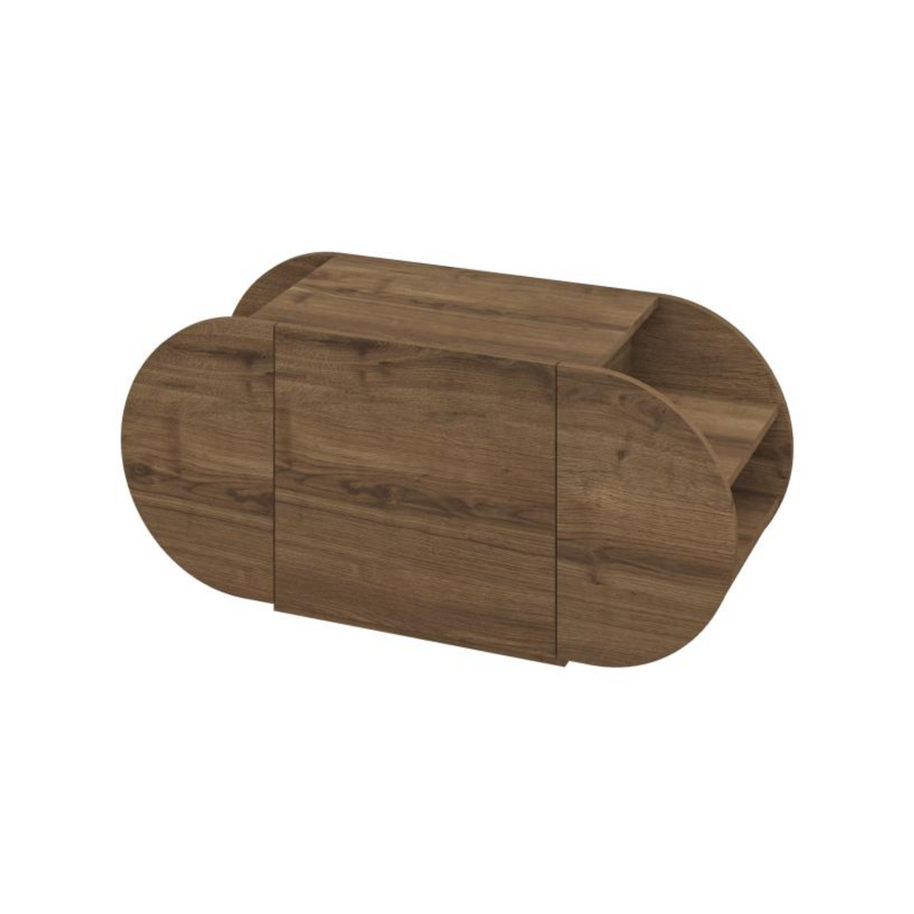 POZY Wooden Shoe Bench with 3-Door Storage - Karrari