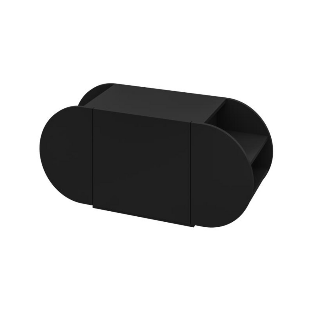 POZY Black Shoe Bench - Hidden Storage - Karrari