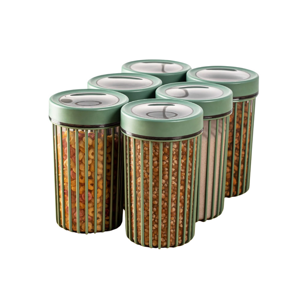 6-Piece Green Airtight Storage Container Set - Karrari