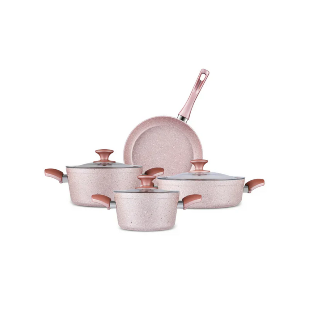 Karaca Biogranit Rosegold Induction Cookware Set – 7 Piece - Karrari