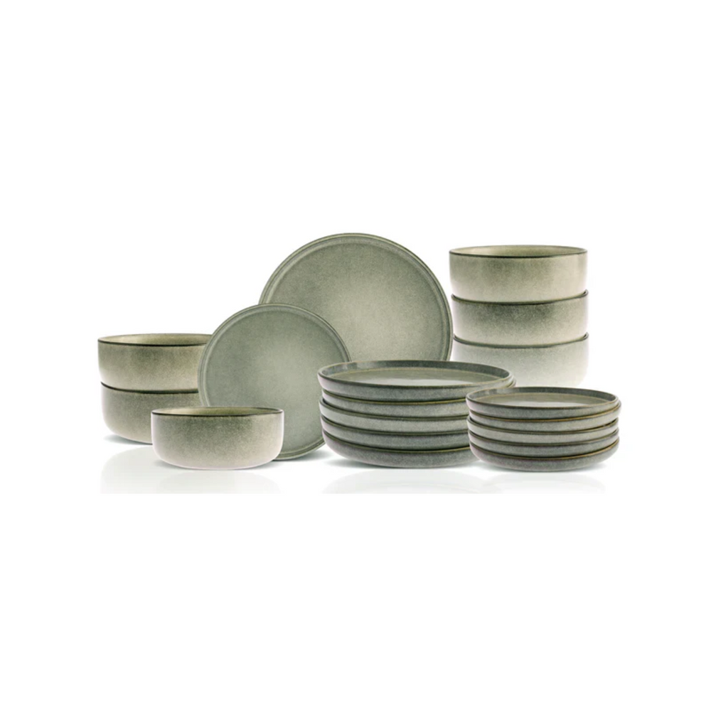 Karaca Skal 18-Piece Multicolour Stoneware Dinner Set - Karrari