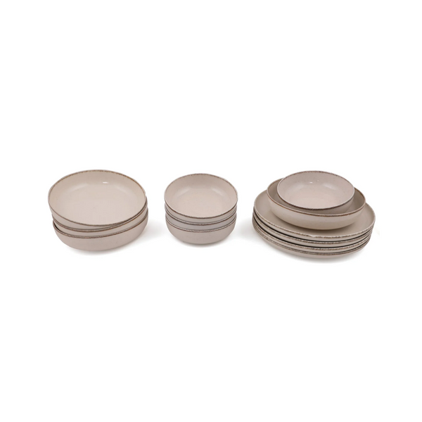 Loods Cream 12-Piece Porcelain Dinner Set - Karrari