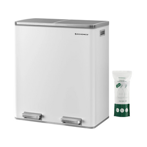 Double Compartment Rubbish Bin 2×30L (Pedal) - Karrari