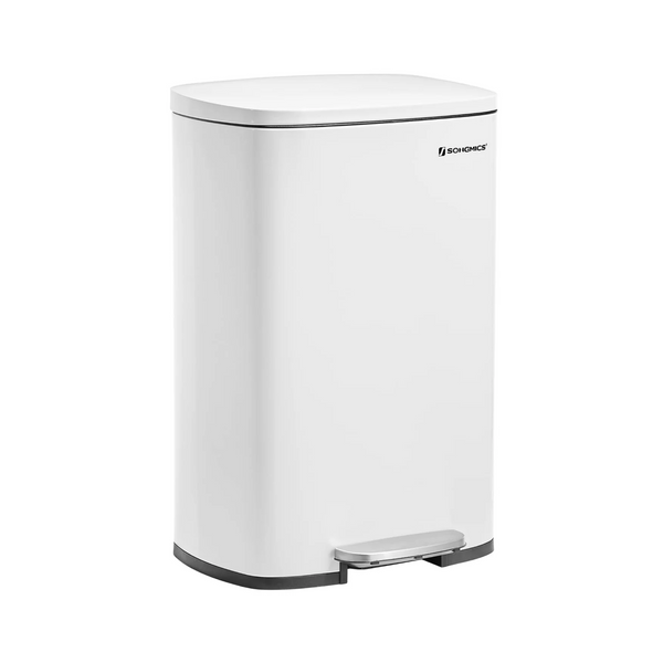 50L Steel Pedal Waste Bin with Soft-Close Lid - Karrari