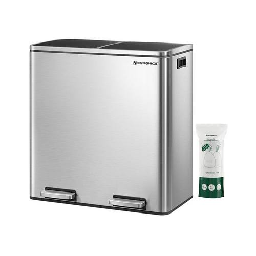 Double Pedal Bin 2×30L (2 Compartments) - Karrari