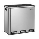 Triple Kitchen Trash Can 3×4.8 Gal (Stainless Steel) - Karrari
