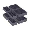 Set of 8 Fabric Underwear Storage Drawer Organisers - Karrari