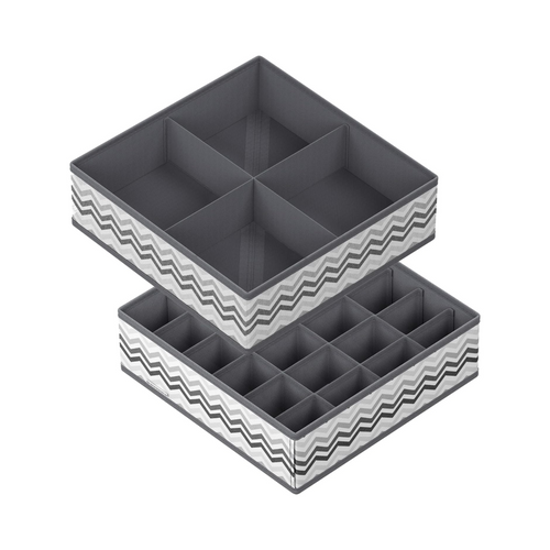 Set of 2 Foldable Underwear Storage Organisers - Karrari
