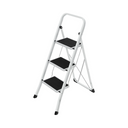 3-Step Folding Steel Ladder (150kg Capacity, Anti-Slip) - Karrari