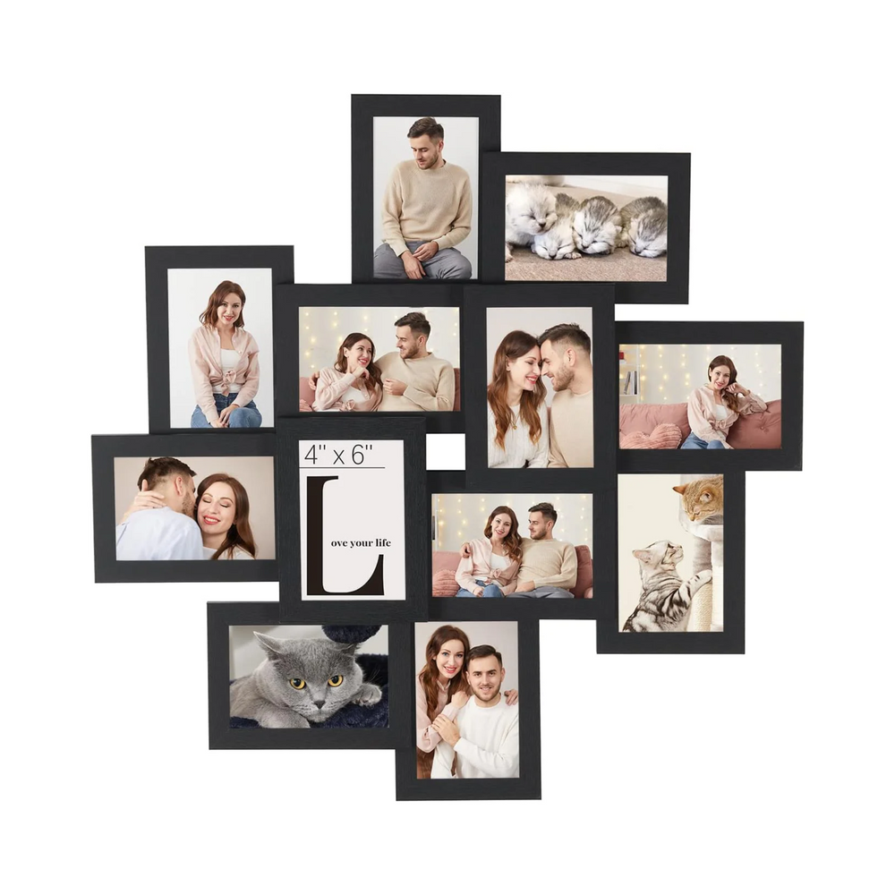 Collage Picture Frame for 12 Photos (4×6, Wall-Mounted) - Karrari