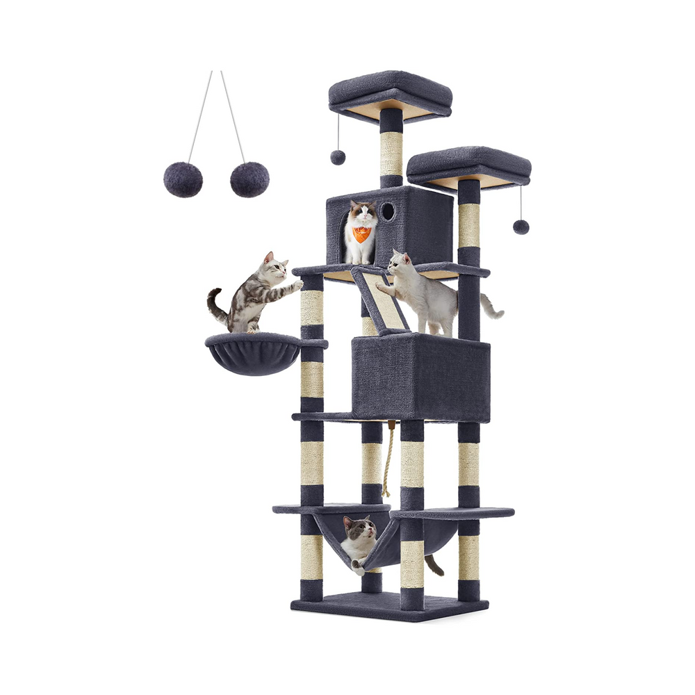 XXL Multi-Level Cat Tree - Scratching Posts & Hammock - Karrari