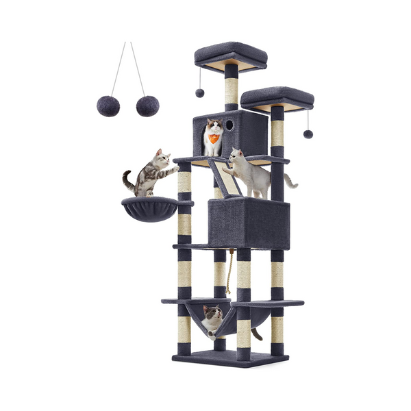 XXL Multi-Level Cat Tree - Scratching Posts & Hammock - Karrari