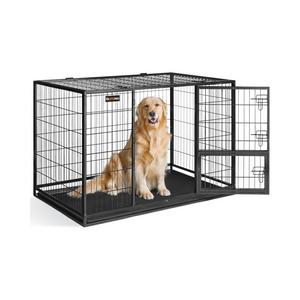Heavy-Duty XXL Metal Dog Crate - Removable Tray - Karrari