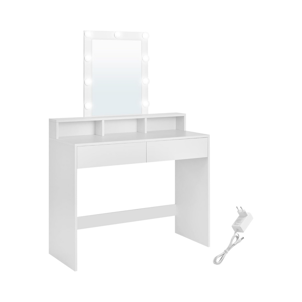 Dressing Table with LED Mirror & Storage