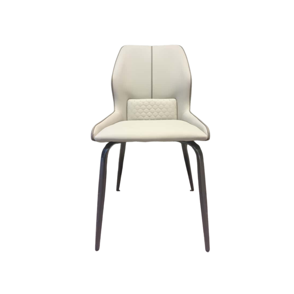 Cream Upholstered Dining Chairs (Set of 2)