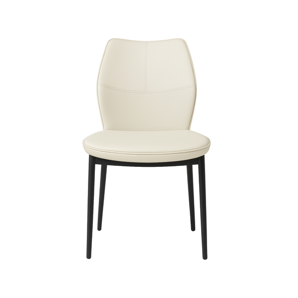 Creamy White Upholstered Dining Chairs (Set of 2)