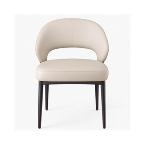 Cream Faux Leather Dining Chairs (Set of 2)