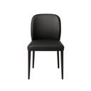 Modern Black Faux Leather Dining Chairs (Set of 2) - Karrari
