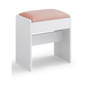 Velvet Makeup Stool with Non-Slip Foot Pads - Karrari