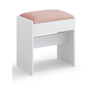 Velvet Makeup Stool with Non-Slip Foot Pads