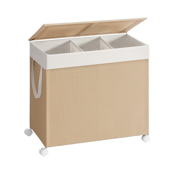 Laundry Sorter on Wheels – 3 Sections