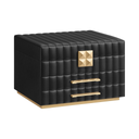 Elegant 3-Tier PU Leather Jewellery Box with Mirror - Karrari