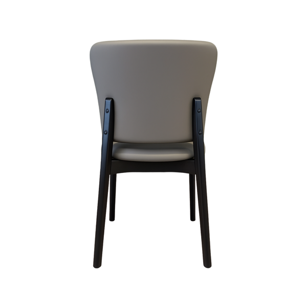 Taupe Faux Leather Dining Chairs (Set of 2)