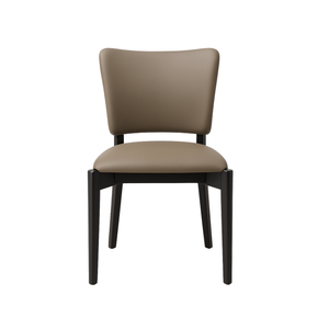 Taupe Faux Leather Dining Chairs (Set of 2)
