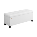 Storage Pouffe Bench with Legs, Foldable Footstool Ottoman - Karrari
