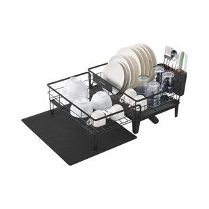 Expandable Dish Rack with Spout & Utensil Holder - Karrari