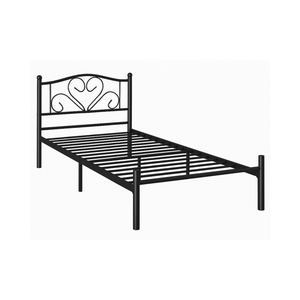 Black Metal Single Bed Frame (93×198cm)