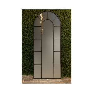 Tall Arched Mirror – Black Metal Frame - Karrari