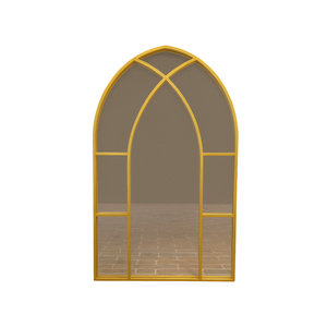 Cathedral Gold Wall Mirror - Metal Frame