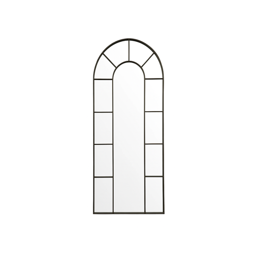 Tall Arched Mirror – Black Metal Frame - Karrari