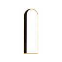 Tall Arched Full-Length Black Metal Frame Mirror - Karrari