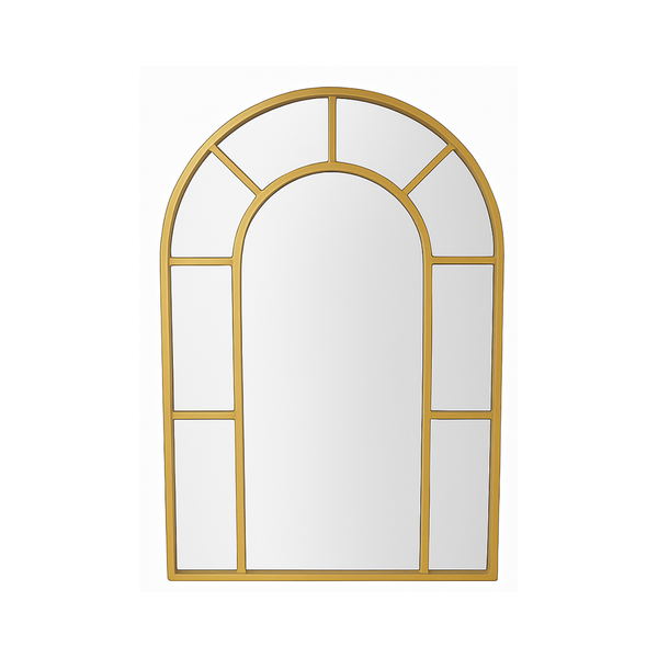 Window Wall Mirror -Gold Metal Frame - Karrari