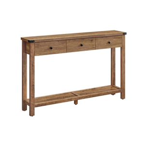 Console Table for Hallway with 3 Drawers