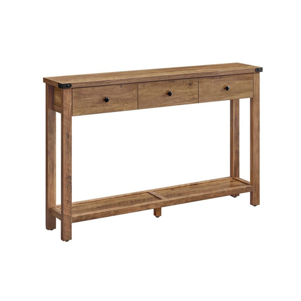 Console Table for Hallway with 3 Drawers
