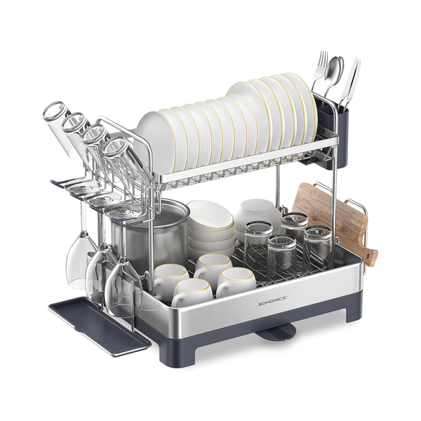 2-Tier Expandable Stainless Steel Rack