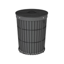 Round Laundry Hamper with Lid - Karrari