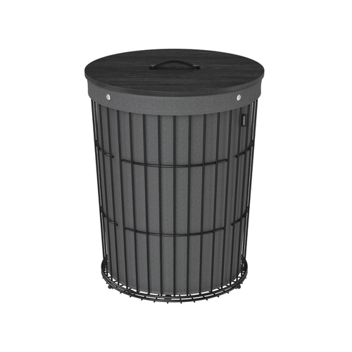 Round Laundry Hamper with Lid - Karrari