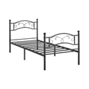Metal Single Bed Frame - Black (190x90cm) - Karrari