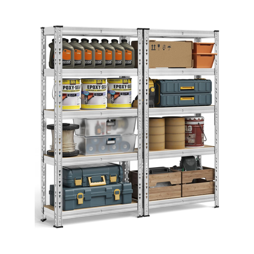 Heavy-Duty Garage Shelving Unit -Set of 2 (30x75x150cm) - Karrari