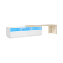 Modern Adjustable TV Unit with LED & Power Strip - Karrari