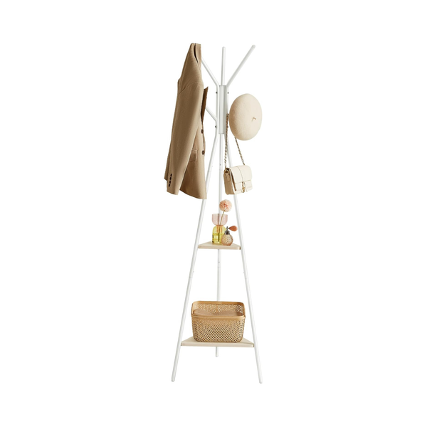 Coat Hanger Stand with Shelves