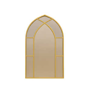 Cathedral Gold Wall Mirror - Metal Frame